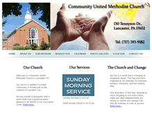 Tablet Screenshot of communityumclancaster.org